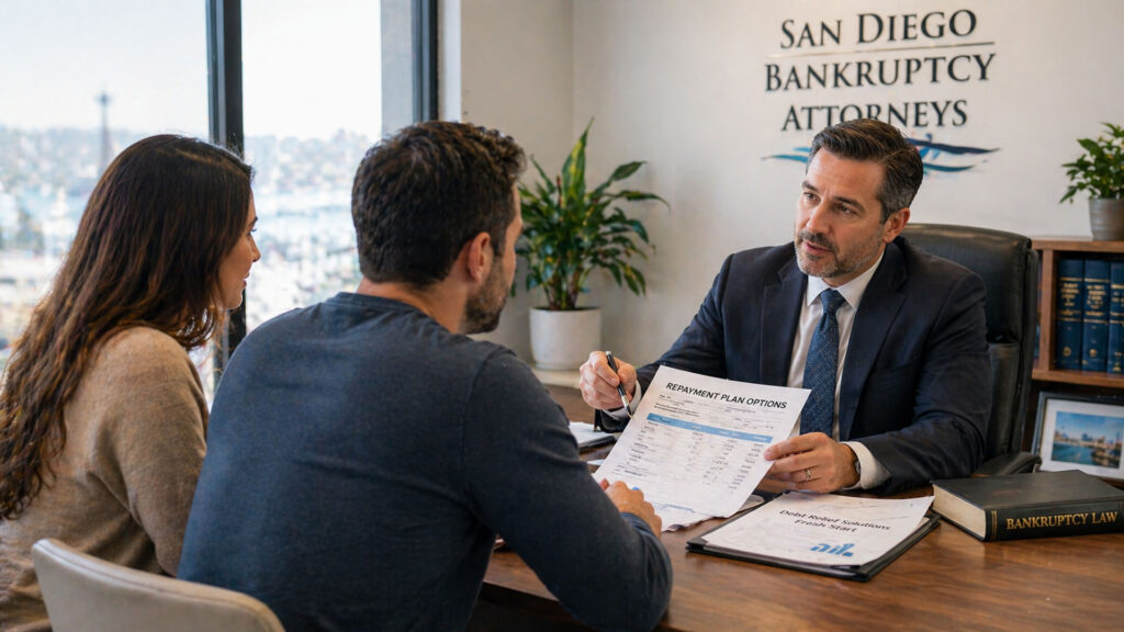 San Diego Chapter 13 bankruptcy attorney discussing early payoff options