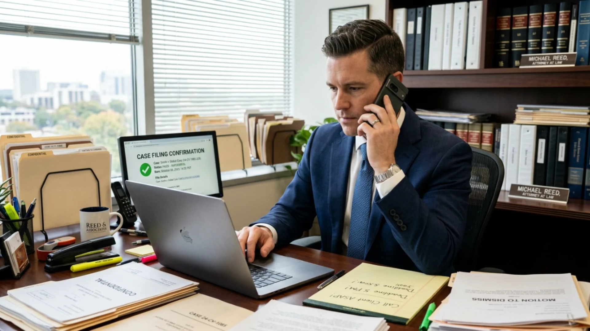 Bankruptcy attorney filing an emergency petition to stop foreclosure